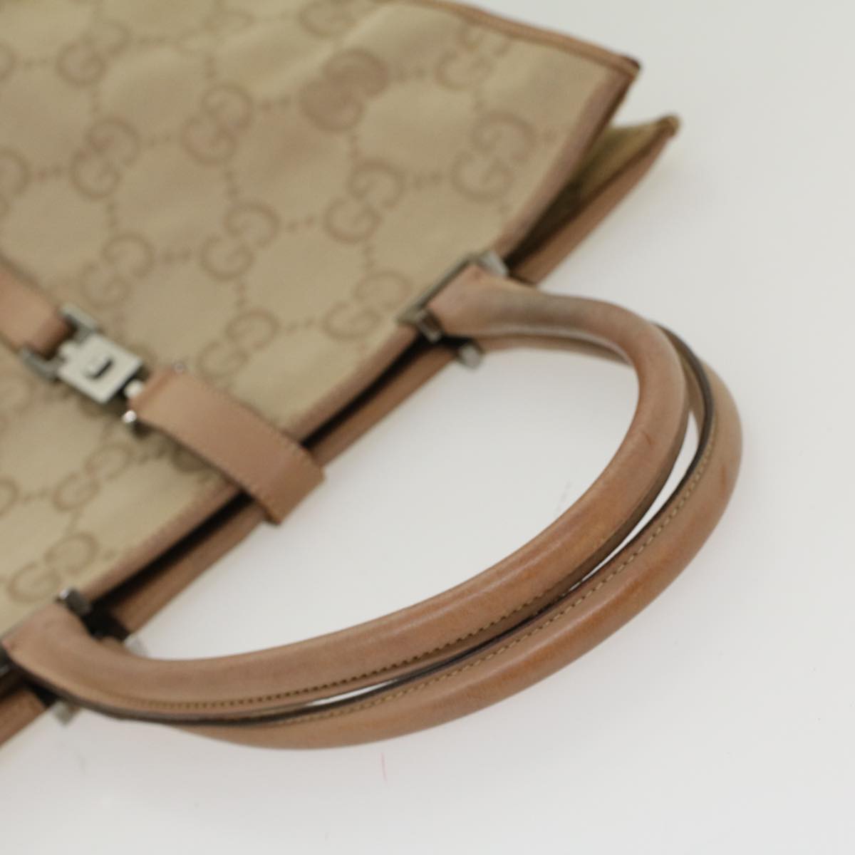 GUCCI GG Canvas Jackie Tote Bag Beige 47994