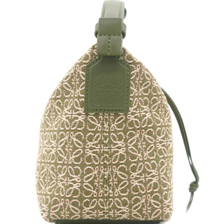 LOEWE Small Cubi Anagram Jacquard Canvas Shoulder Bag