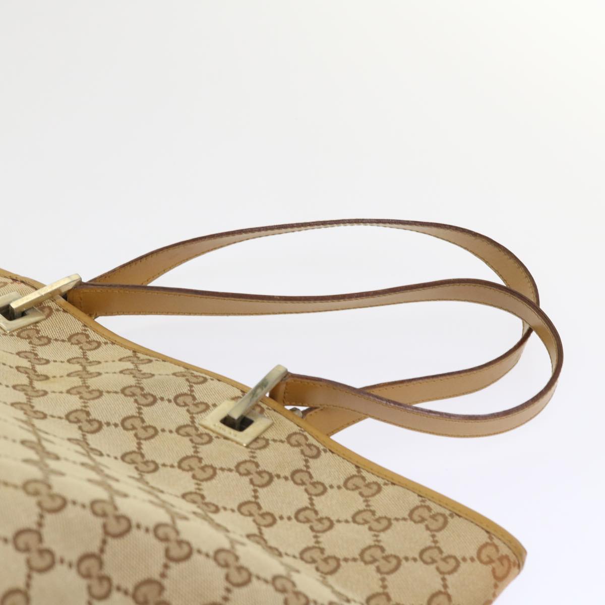 GUCCI GG Canvas Tote Bag Beige 48448