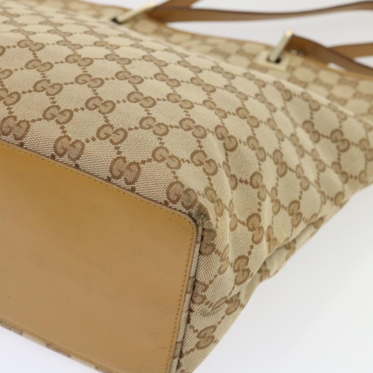 GUCCI GG Canvas Tote Bag Beige 48448