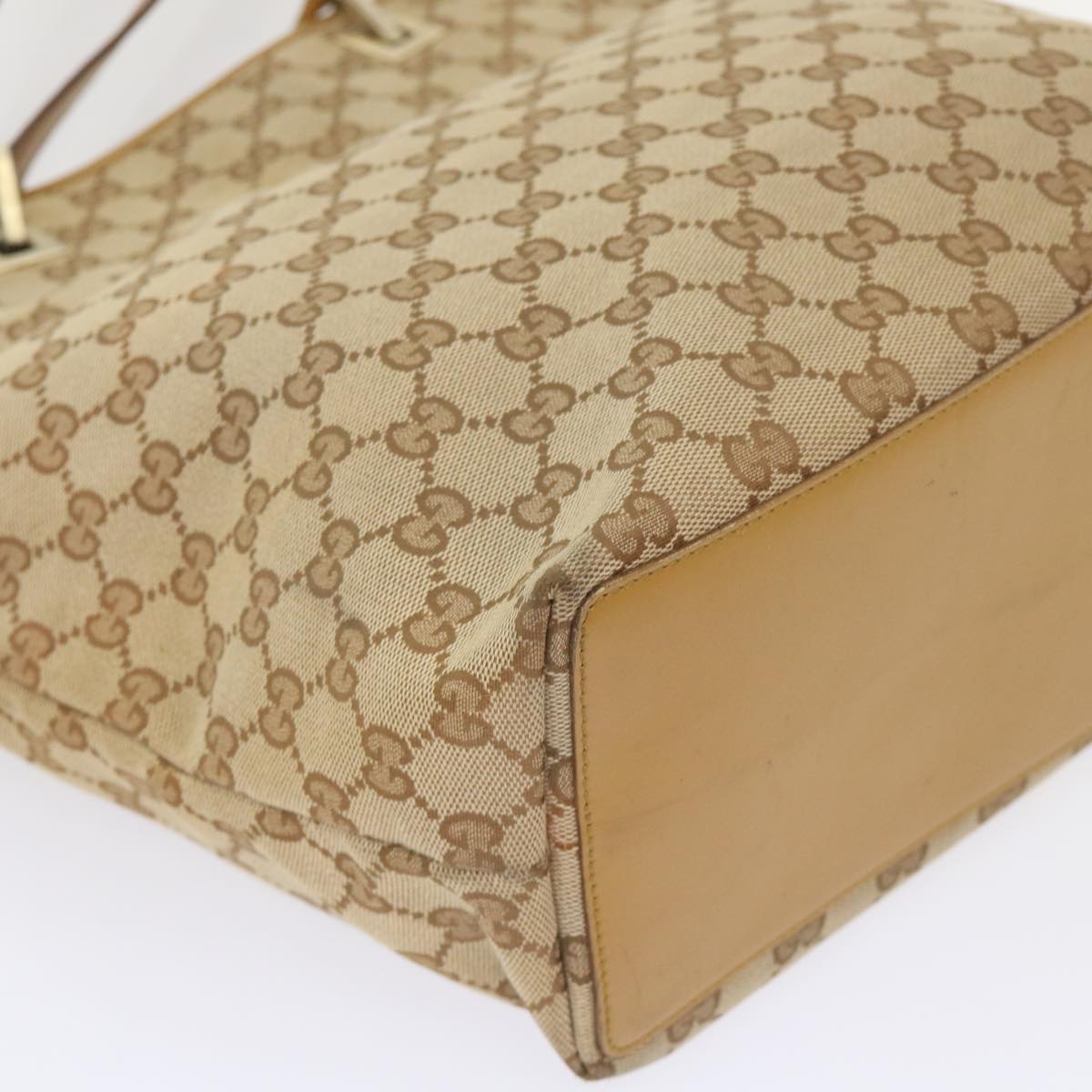 GUCCI GG Canvas Tote Bag Beige 48448