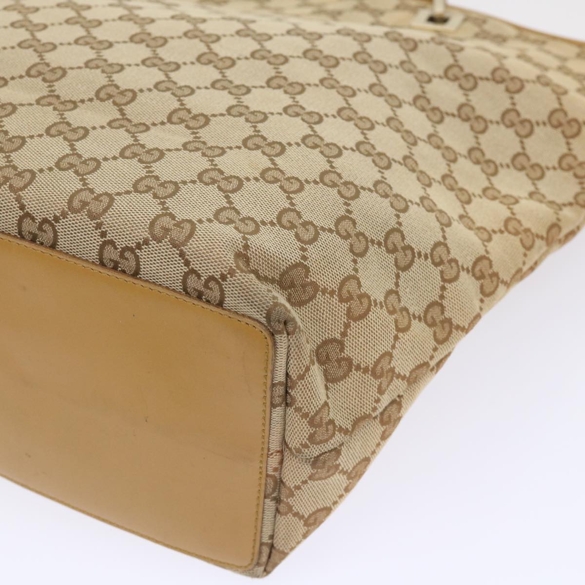 GUCCI GG Canvas Tote Bag Beige 48448
