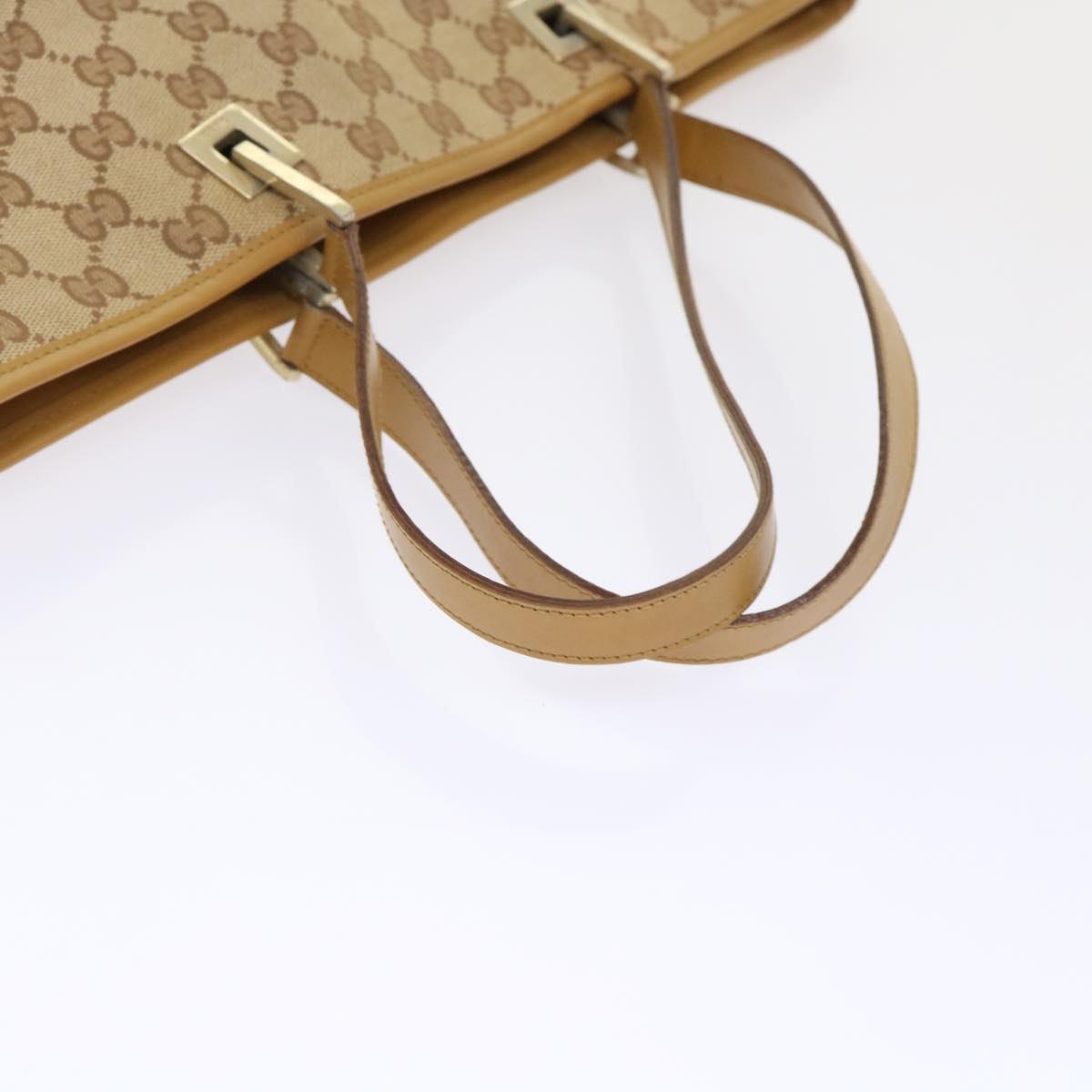 GUCCI GG Canvas Tote Bag Beige 48448