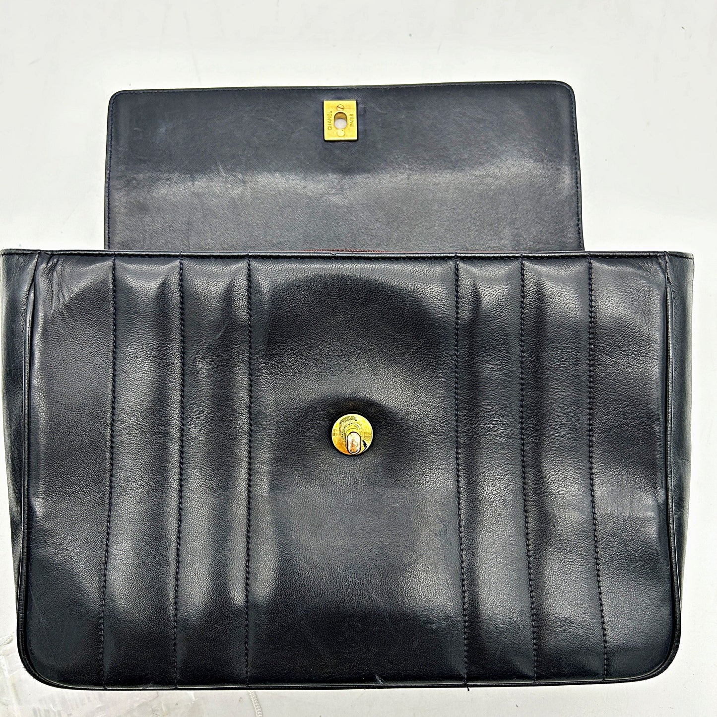 Chanel Vintage Vertical Quilt Kelly Bag - Black Handle Bags, Handbags LA18012