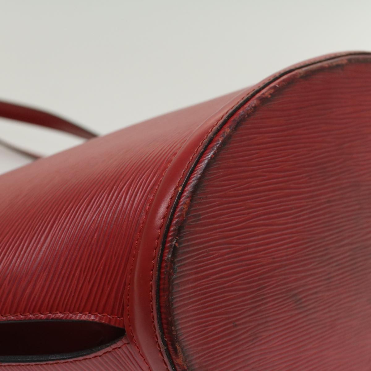 LOUIS VUITTON Epi Saint Jacques Shopping Shoulder Bag Red M52277 LV 48964