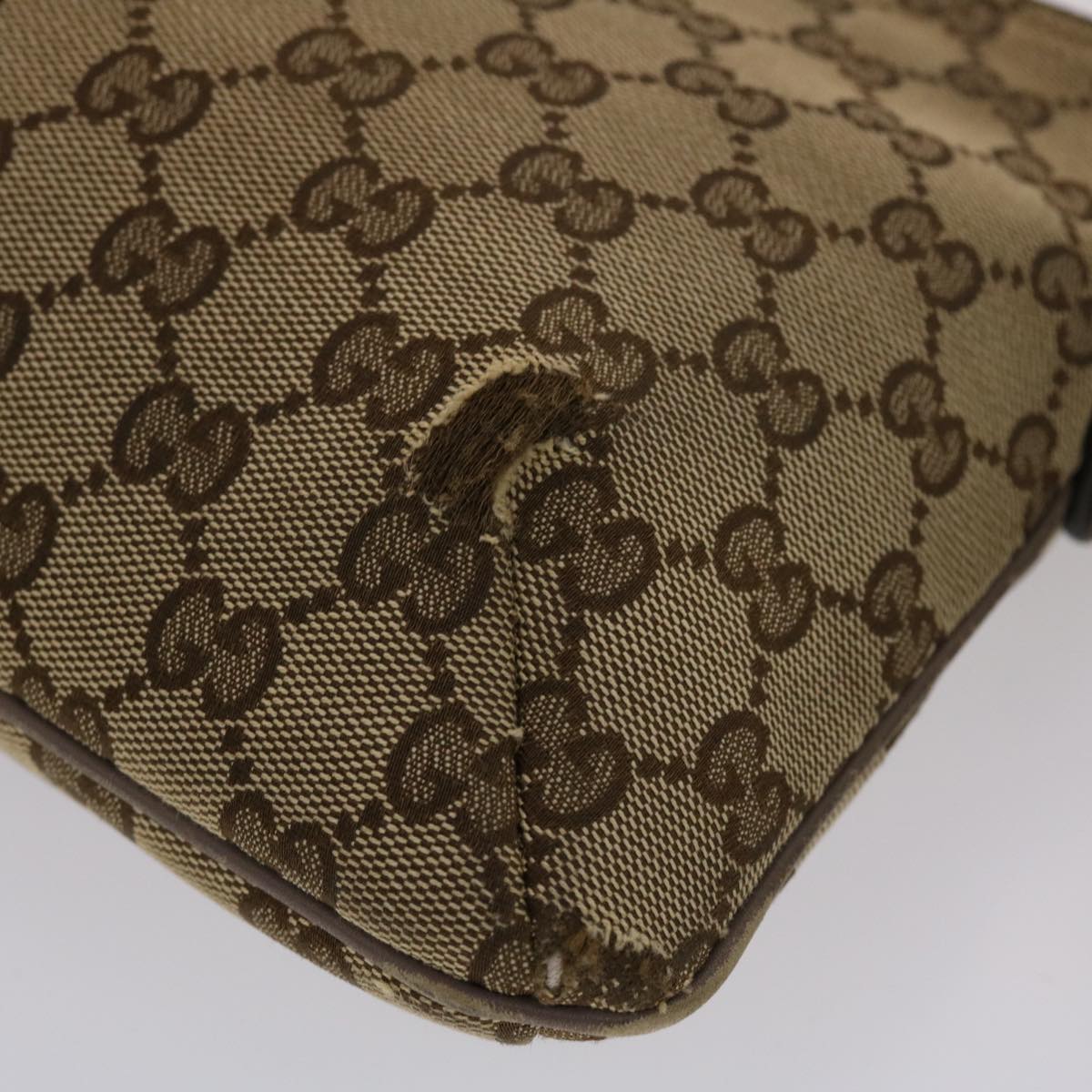 GUCCI GG Canvas Sherry Line Shoulder Bag Beige Pink 49065