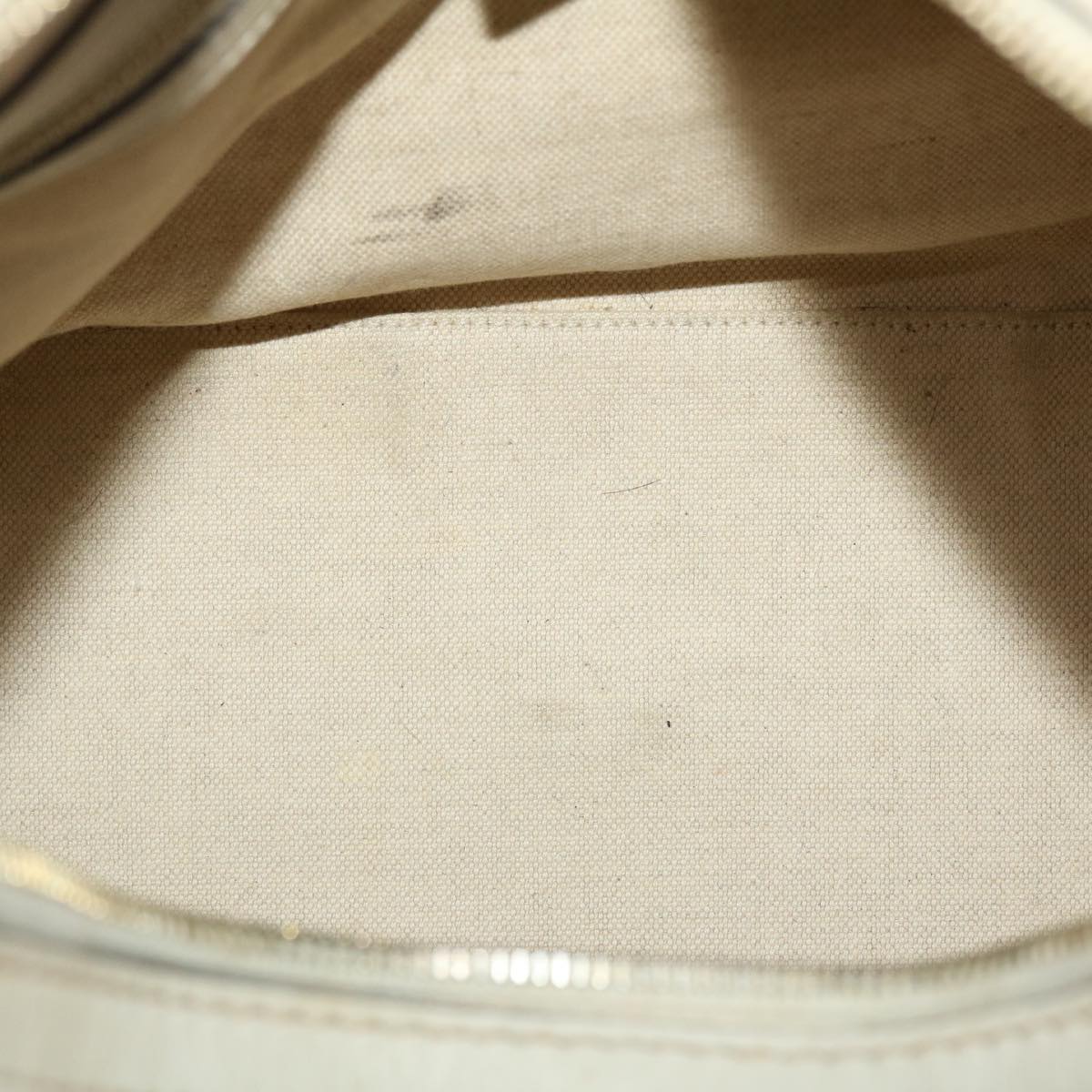 GUCCI Shima Shoulder Bag Leather White 002404 49070