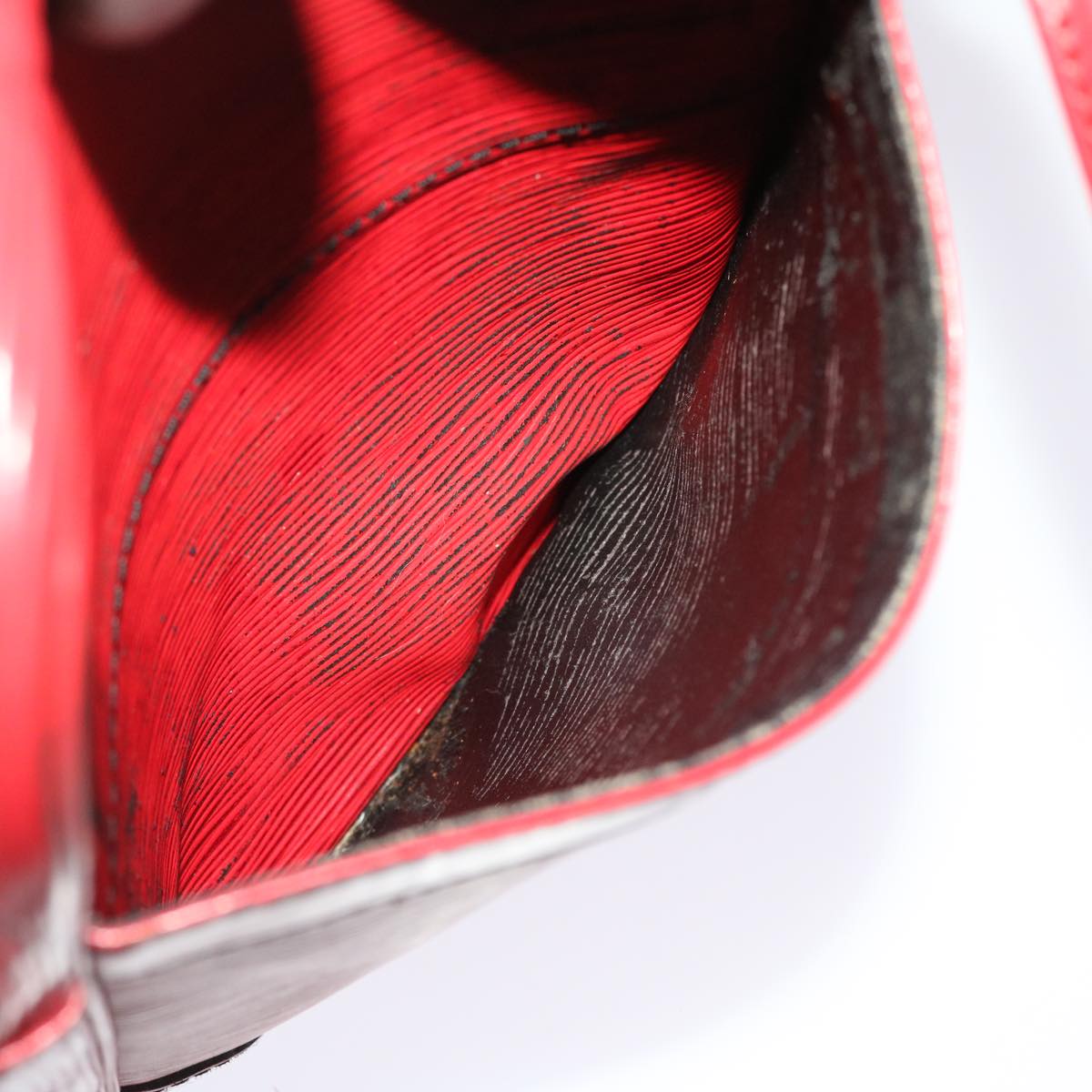 LOUIS VUITTON Epi Danube Shoulder Bag Red M45637 LV 49261