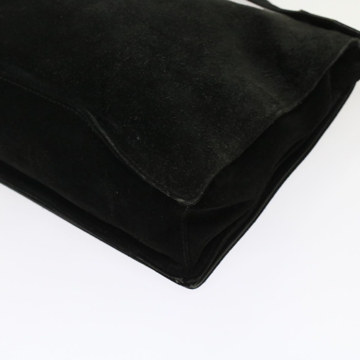 GUCCI Shoulder Bag Suede Black 49411