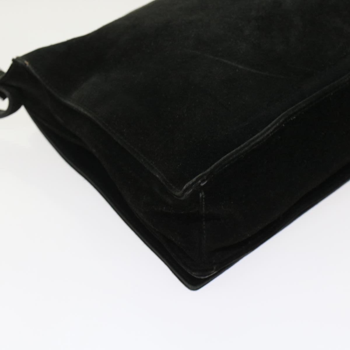 GUCCI Shoulder Bag Suede Black 49411