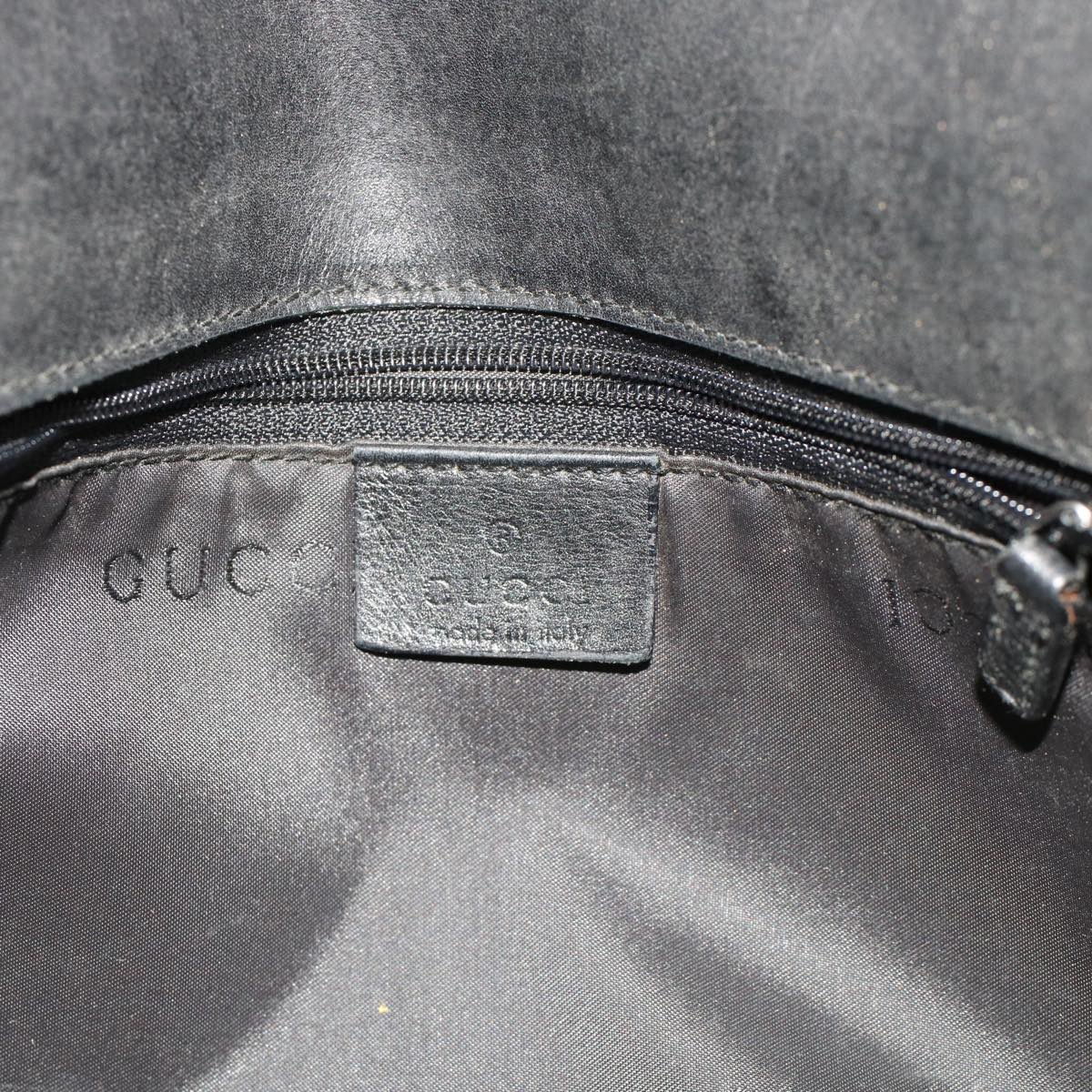 GUCCI Shoulder Bag Suede Black 49411