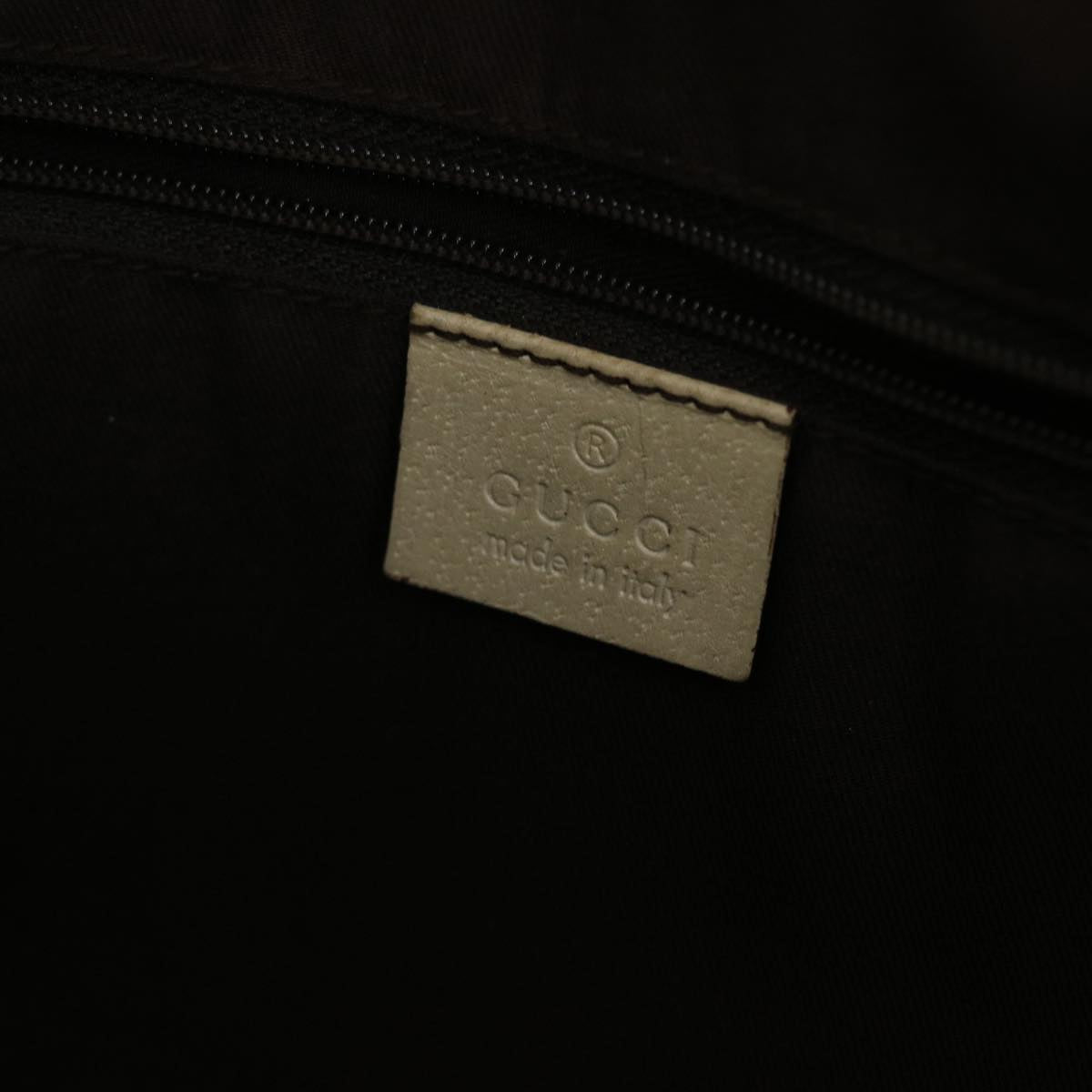 GUCCI GG Canvas Shoulder Bag Leather Beige 141470 49445