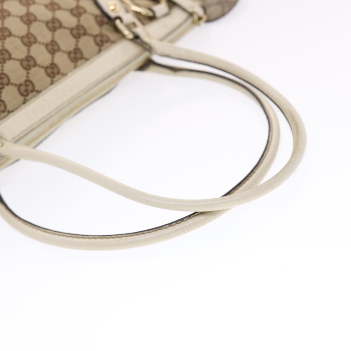 GUCCI GG Canvas Tote Bag Beige 211942 49604