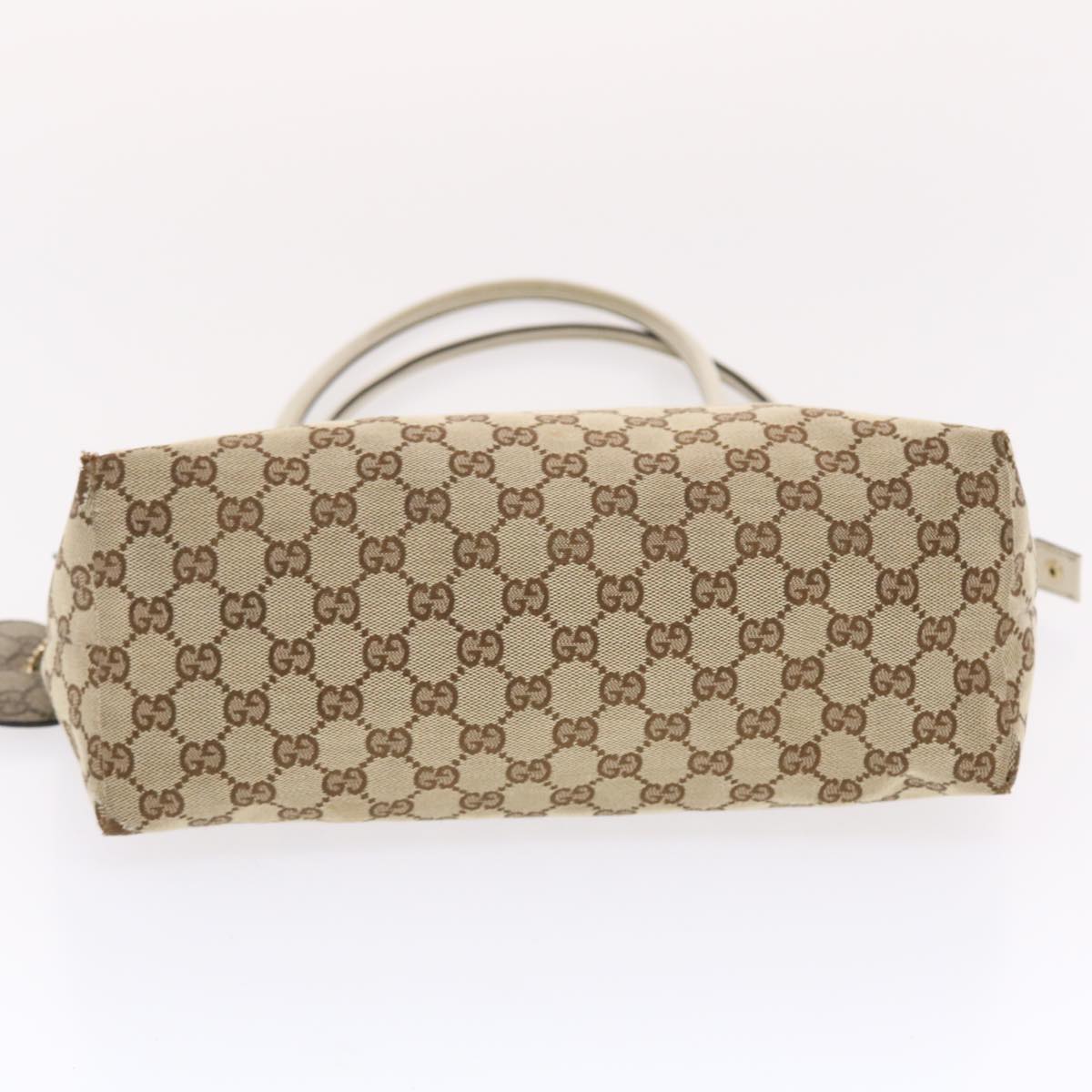GUCCI GG Canvas Tote Bag Beige 211942 49604