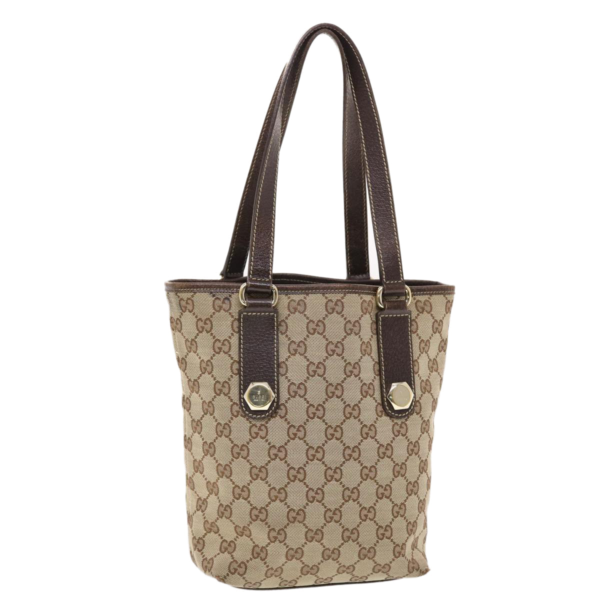GUCCI GG Canvas Tote Bag Beige 153361 49790