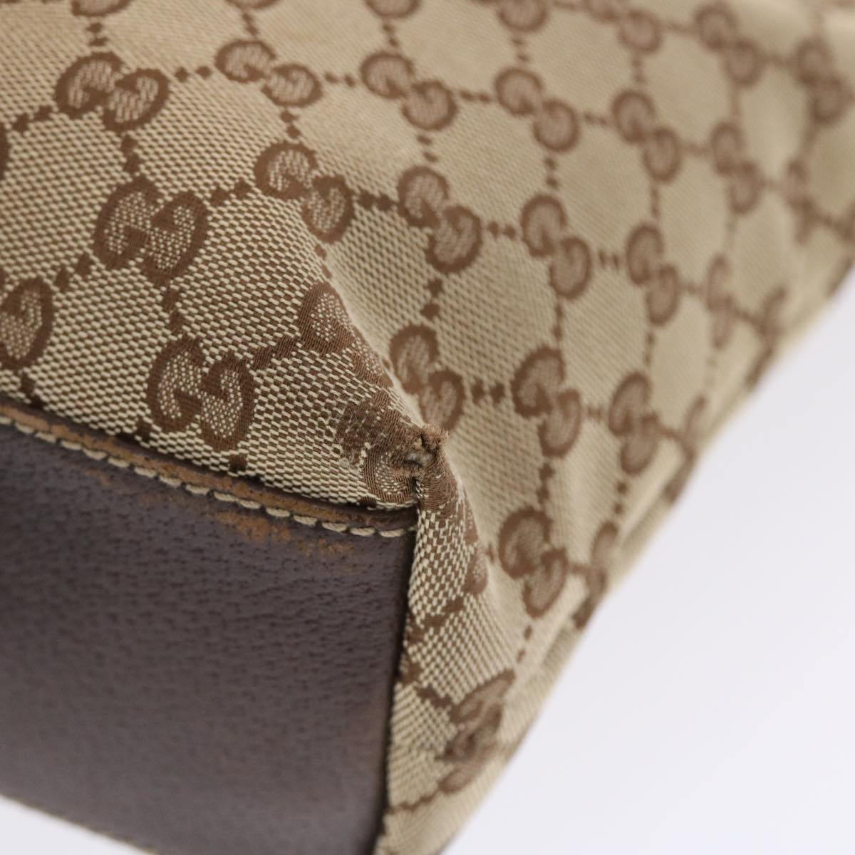 GUCCI GG Canvas Tote Bag Beige 153361 49790