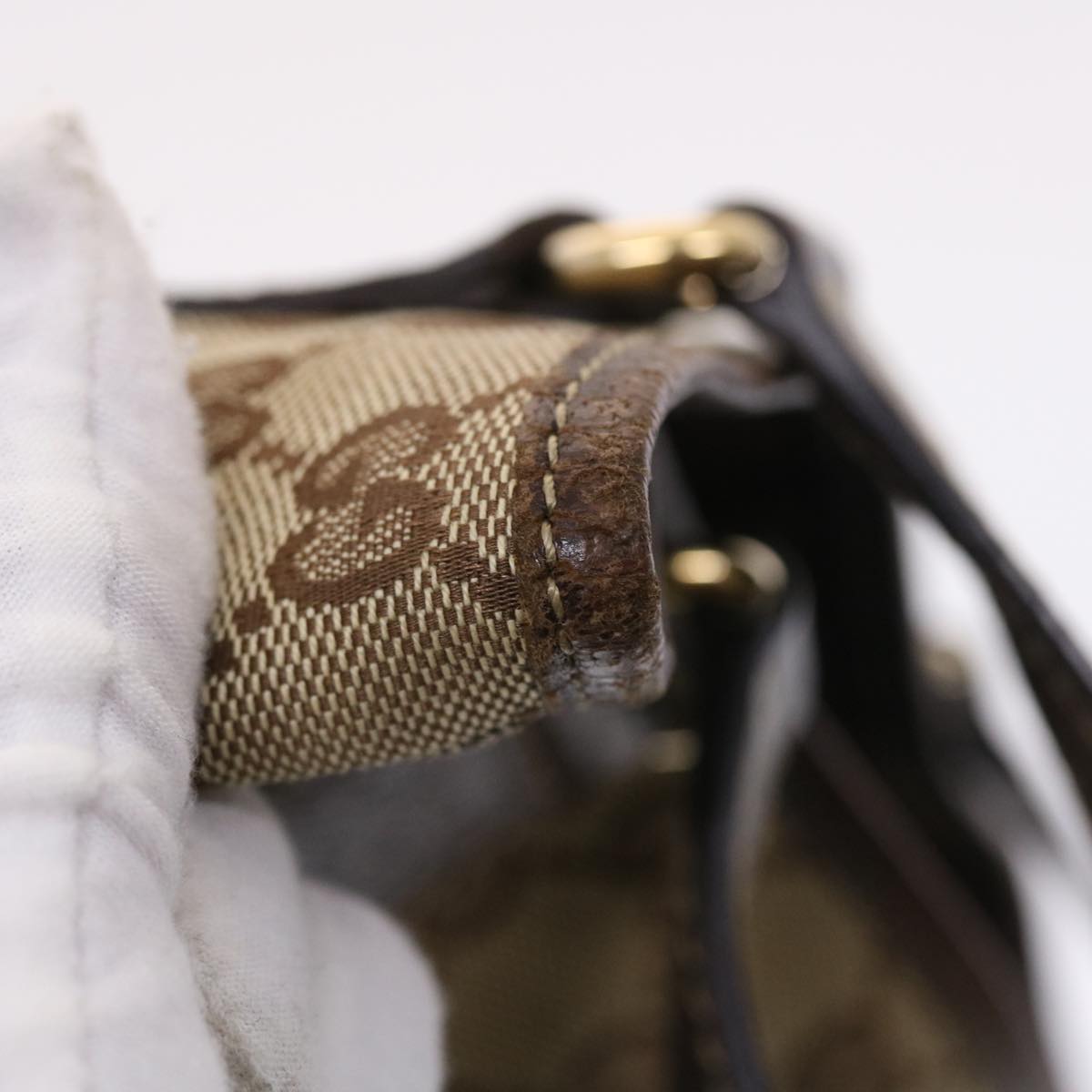 GUCCI GG Canvas Tote Bag Beige 153361 49790