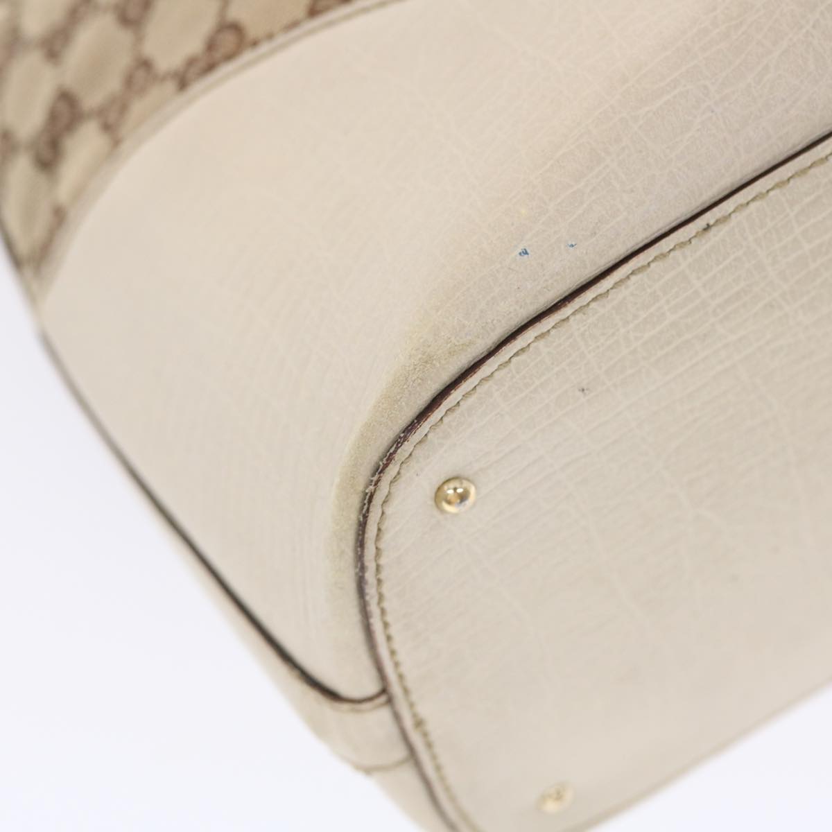 GUCCI GG Canvas Sherry Line Shoulder Bag Beige White 137385 49887