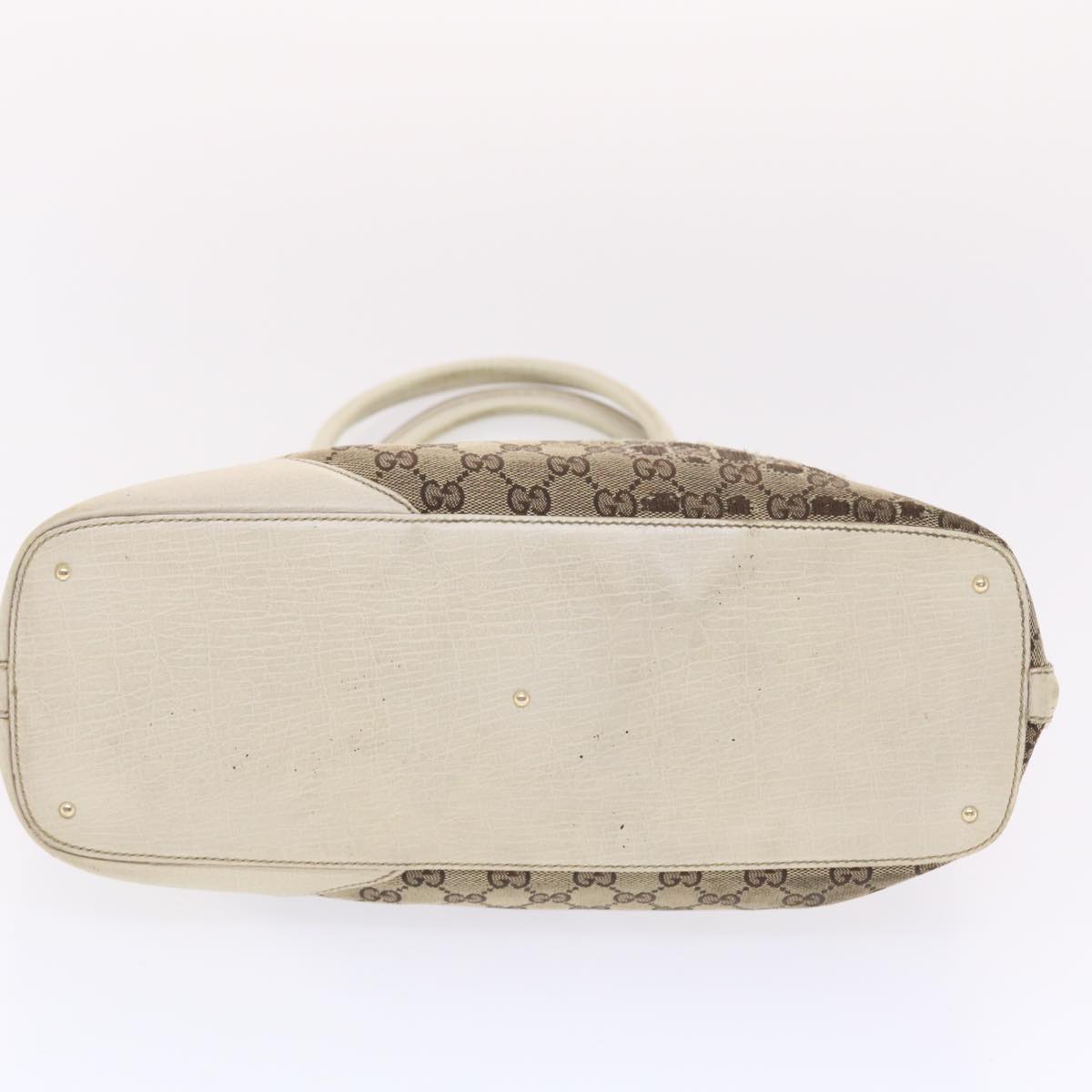 GUCCI GG Canvas Sherry Line Shoulder Bag Beige White 137385 49887