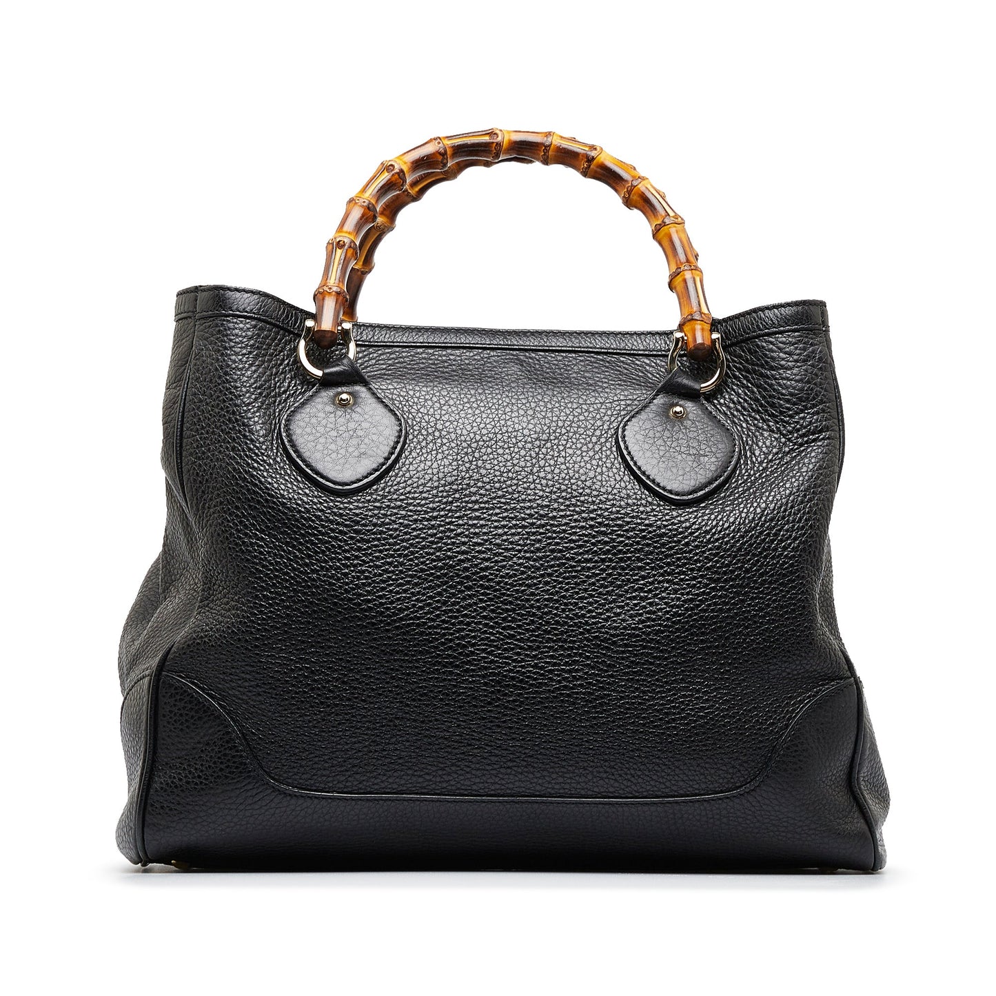 Black Gucci Medium Bamboo Diana Tote