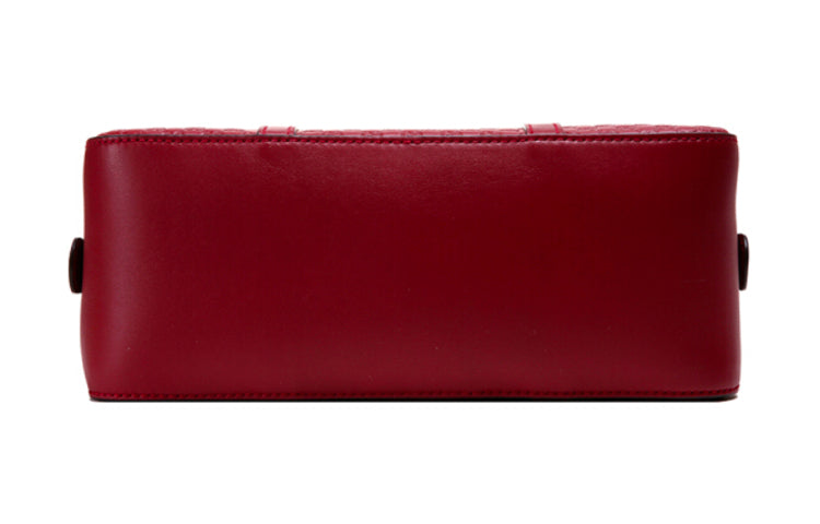 (WMNS) Gucci Logo Embossing Cowhide handBag Red Classic 510289-BMJ1G-6420
