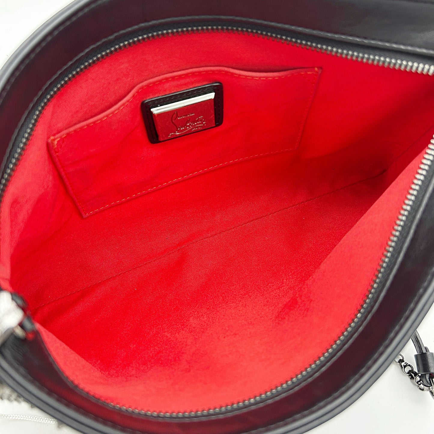 Christian Louboutin Leather Clutch - Black Crossbody Bags, Handbags LA14580