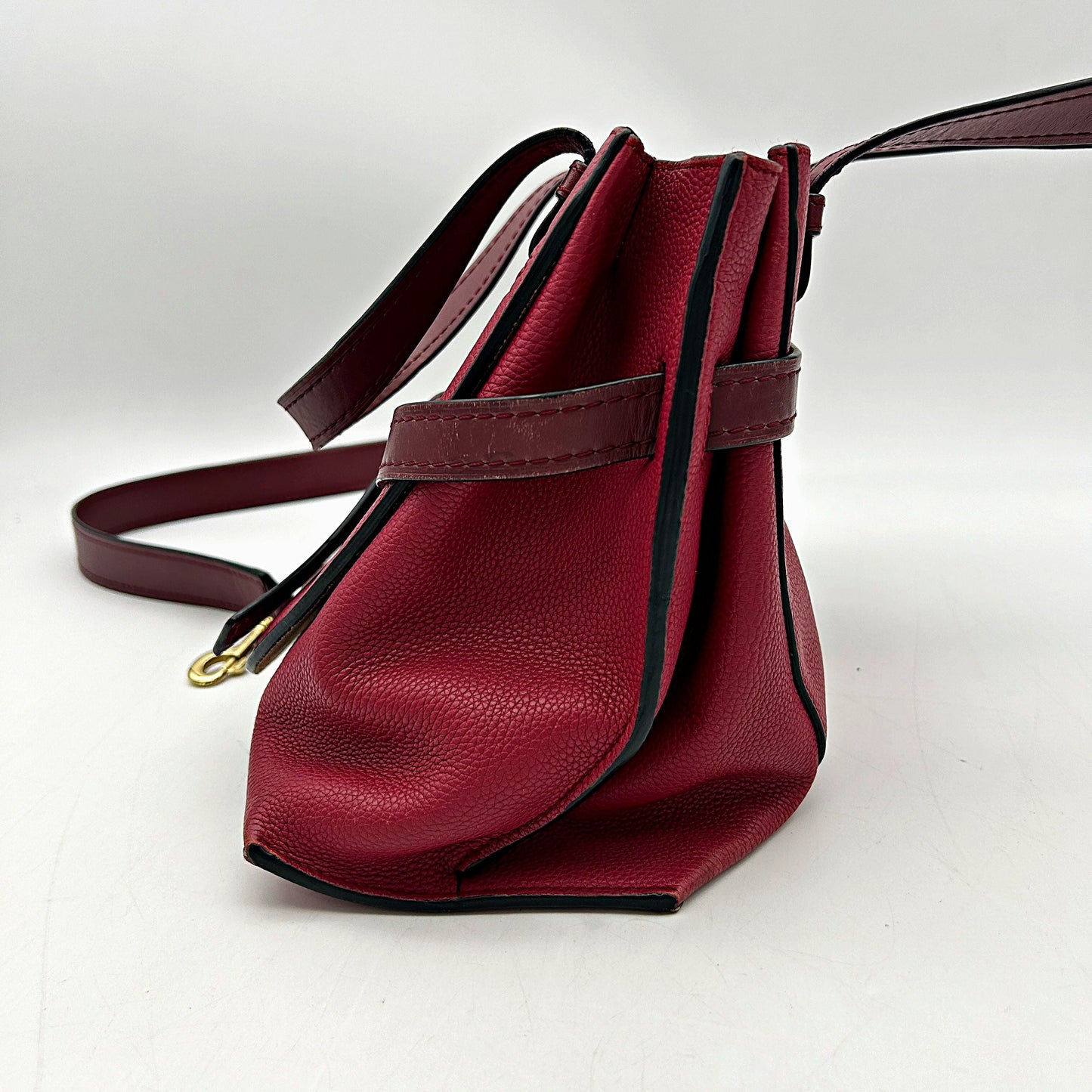 Loewe Mini Gate Top Handle Bag - Burgundy Handle Bags, Handbags LA26475