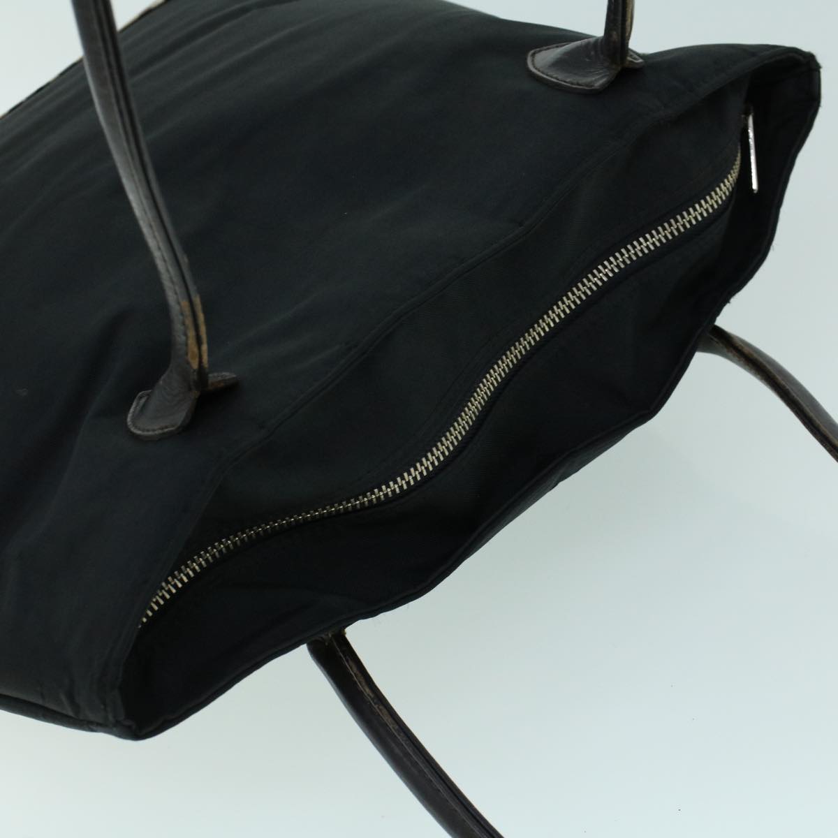 Burberry Nova Check Shoulder Bag Nylon Leather Beige Black Auth 53791