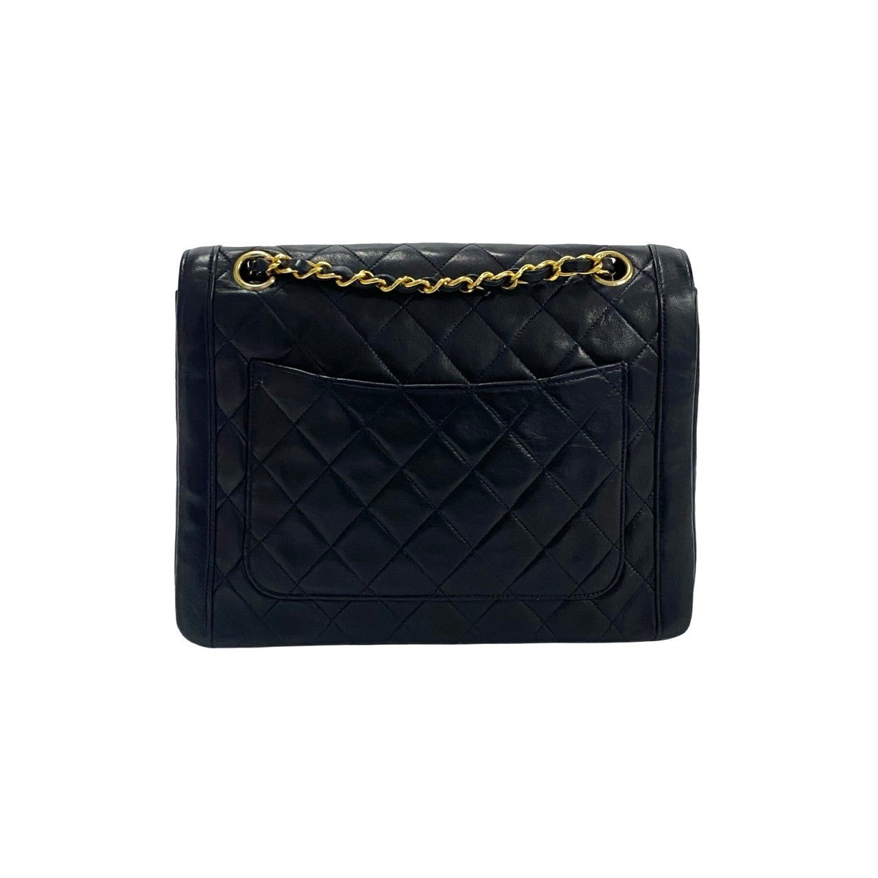 CHANEL Shoulder Bag lambskin black Matrasse