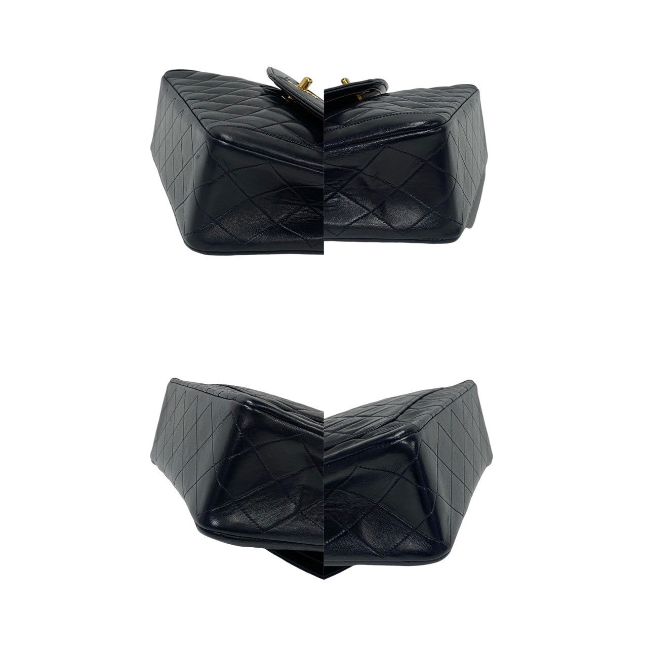 CHANEL Shoulder Bag lambskin black Matrasse
