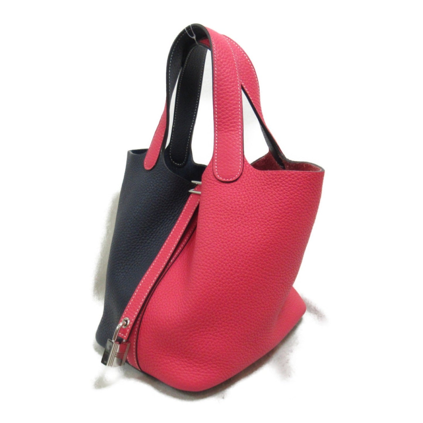 Hermes Picotin Lock PM Cossack Handbag Handbag Handbag Leather ant Navyes/Pink Ladies