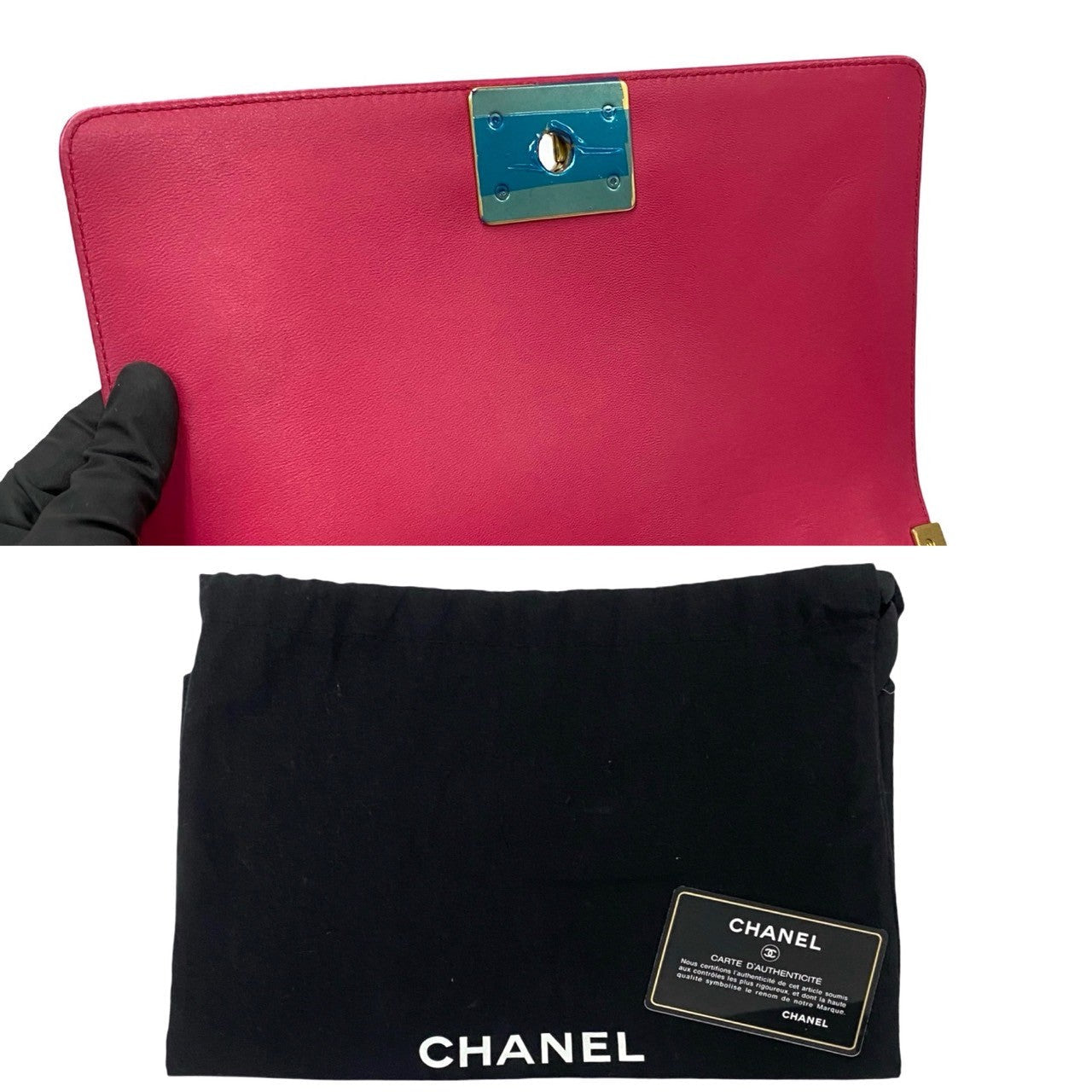 CHANEL Shoulder Bag lambskin pink Boy chanel