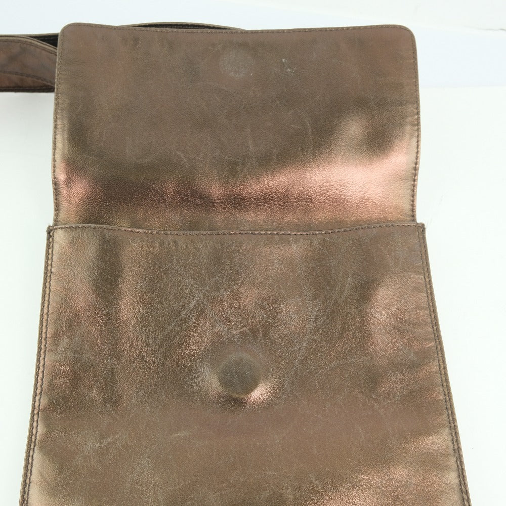 CHANEL Shoulder Bag Calfskin bronze unisex(Unisex) Used