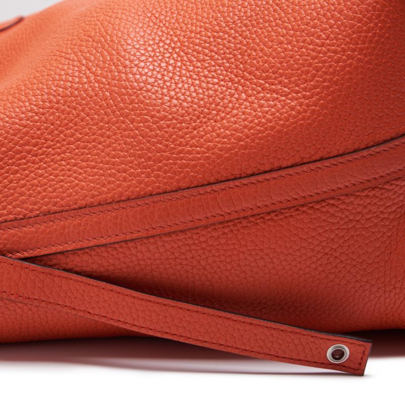HERMES Picotin Lock MM Handbag Clemence Orange Poppy Orange Poppy Handbag Handbag Lady Back ( Delivery)