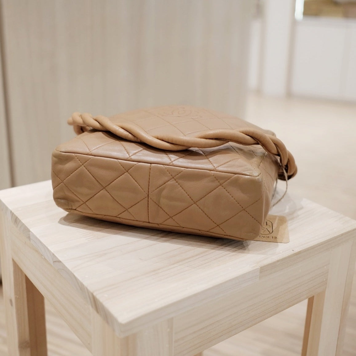 Chanel vintage lambskin matelasse shoulder bag
