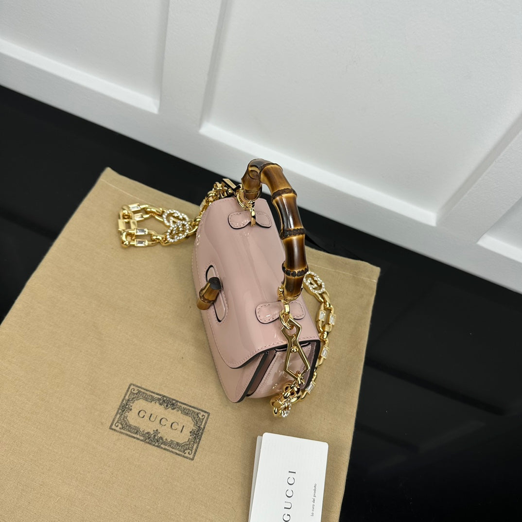 BOLSA GUCCI BAMBOO 1947 PEQUENA