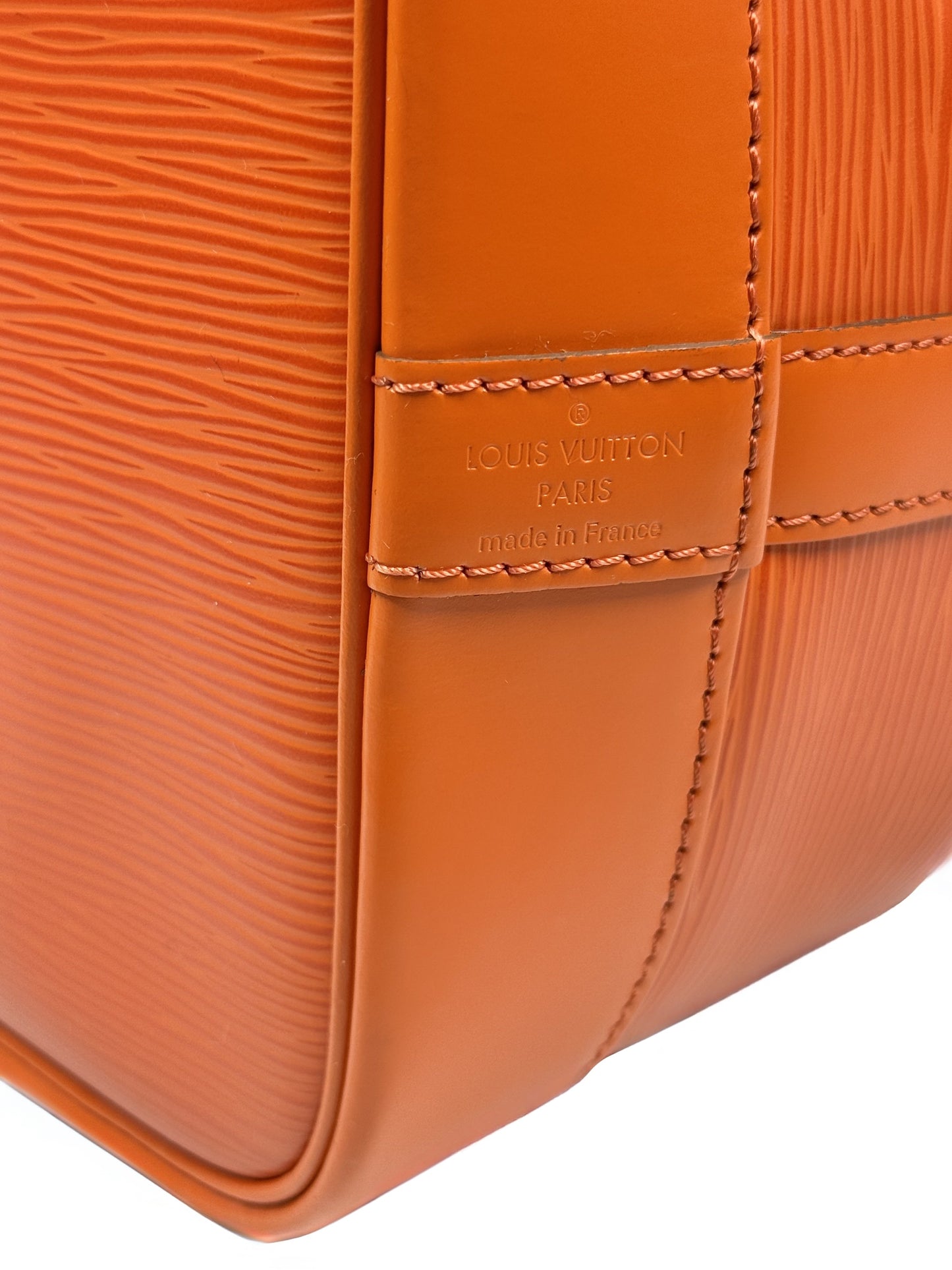 Louis Vuitton Orange Pigment Epi Leather New Model Noé GM Shoulder Bag