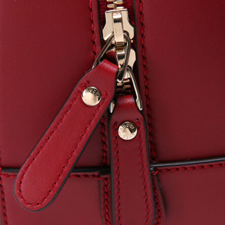(WMNS) Gucci Logo Embossing Cowhide handBag Red Classic 510289-BMJ1G-6420