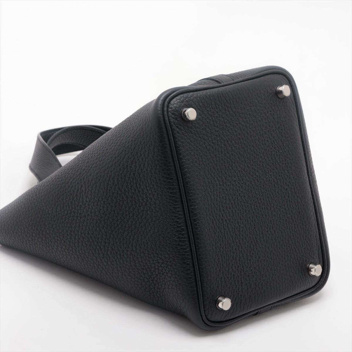 Hermes Picotin Lock 18 PM Clemence Black Silver G