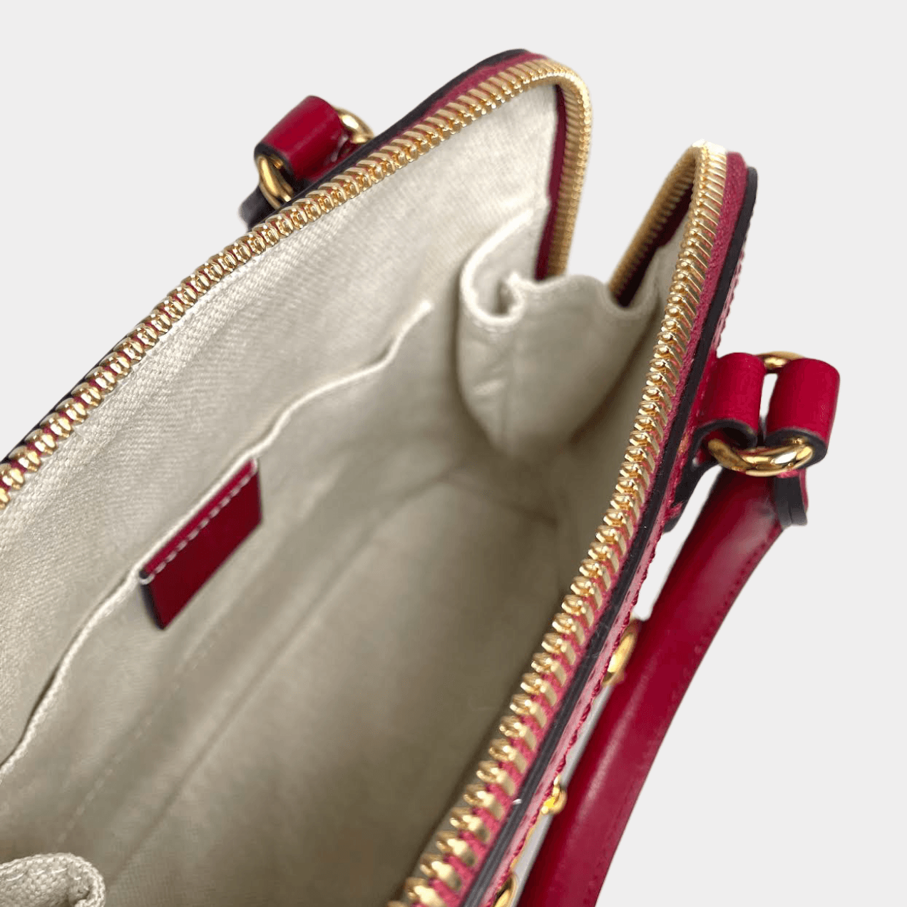 Gucci 1955 Horsebit Tote Supreme GG w/Red