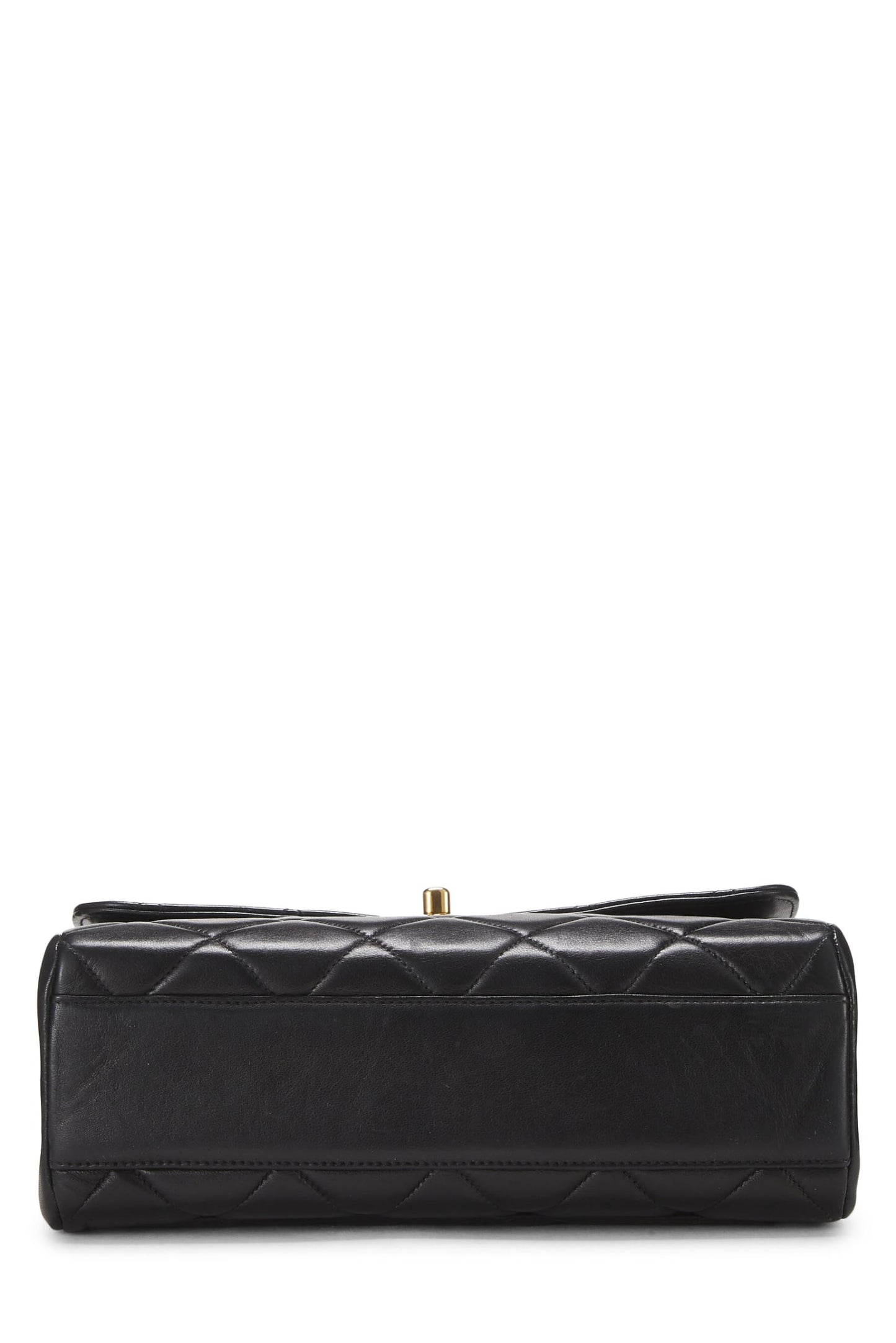 Chanel, Black Quilted Lambskin 'CC' Square Shoulder Bag, Black