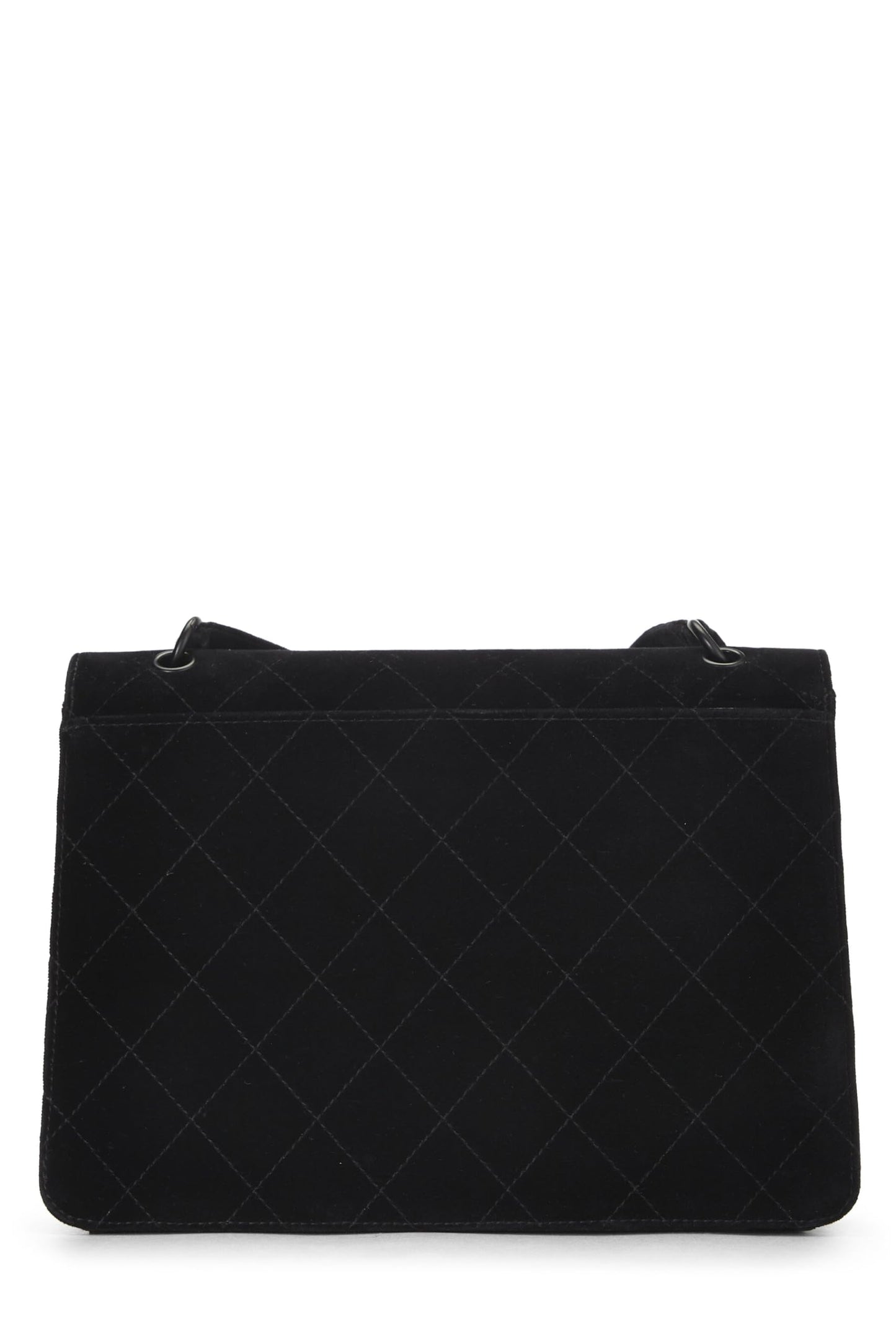 Chanel, Black Velour Shoulder Bag, Black
