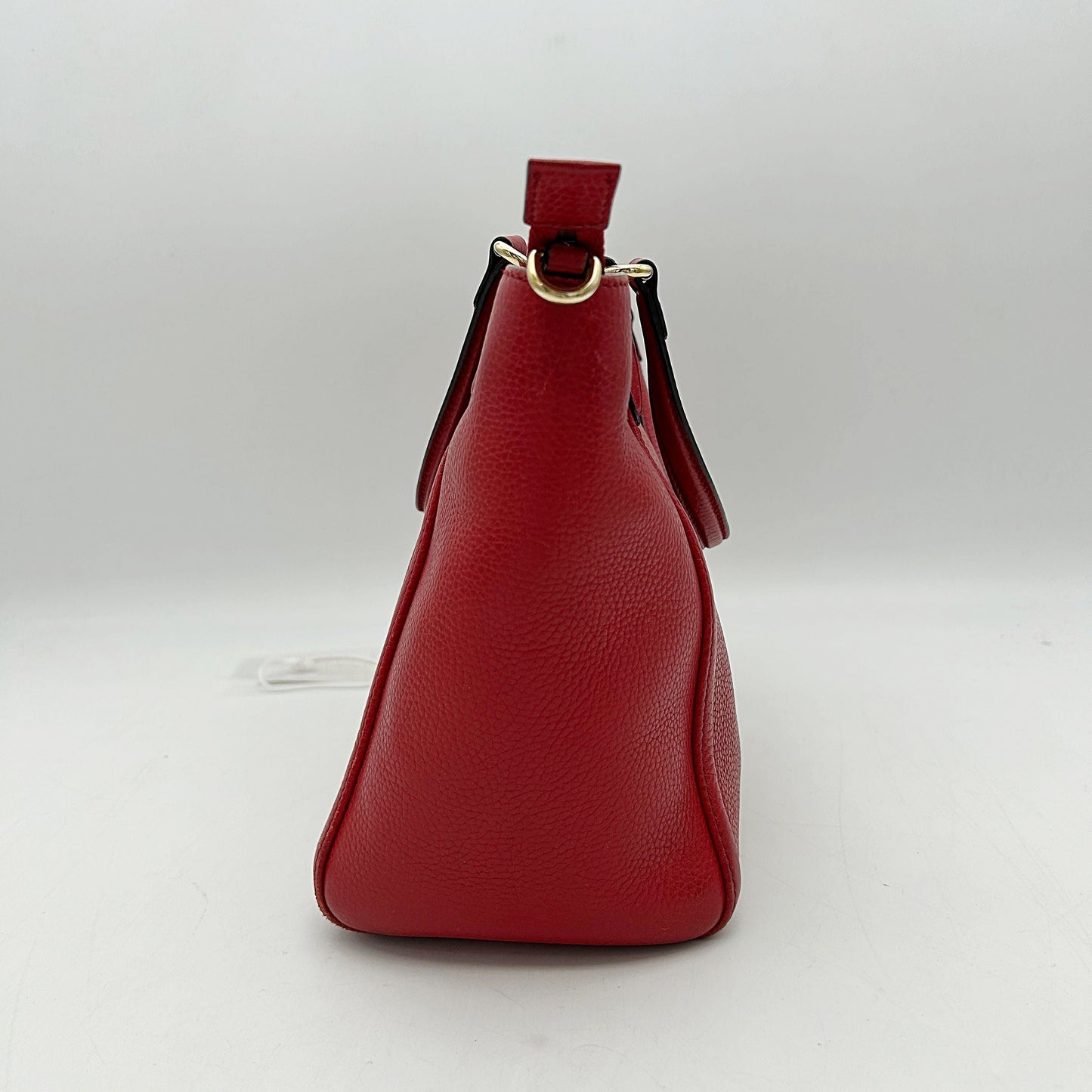 Gucci | Bags | Gucci Soho Convertible Top Handle Bag Leather Small Red LA13610