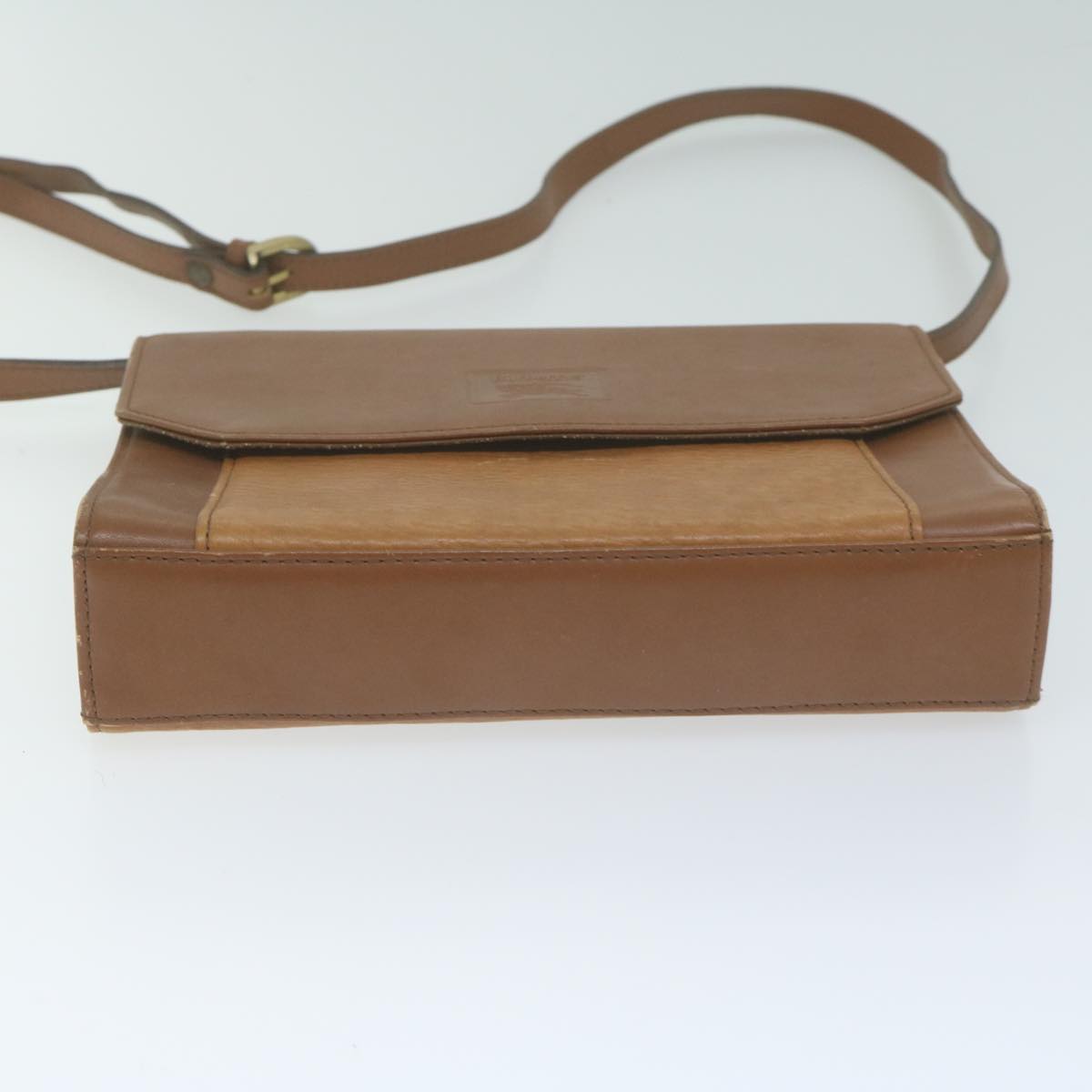 BurberrySs Shoulder Bag Leather Brown Auth 65946