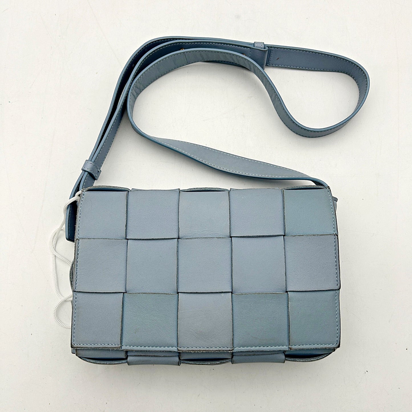 Bottega Veneta Intrecciato Cassette - Blue Crossbody Bags, Handbags LA45028