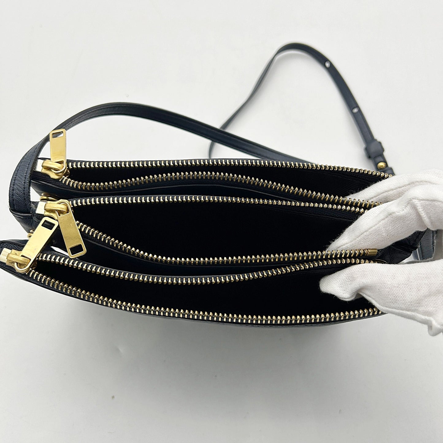 Celine Small Trio Crossbody Bag - Black Crossbody Bags, Handbags LA24367