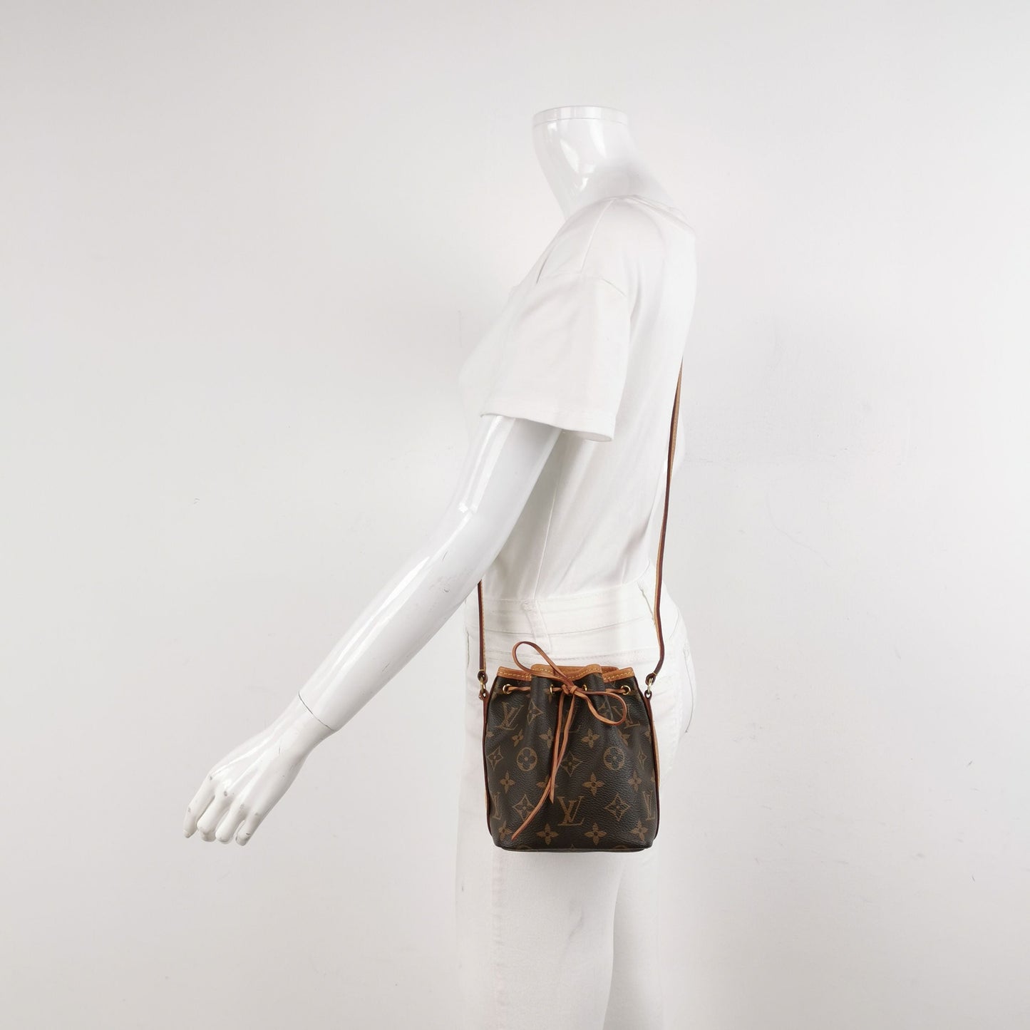 Louis Vuitton NOE Nano Monogram Drawstring Crossbody Shoulder Bag 250502781175450