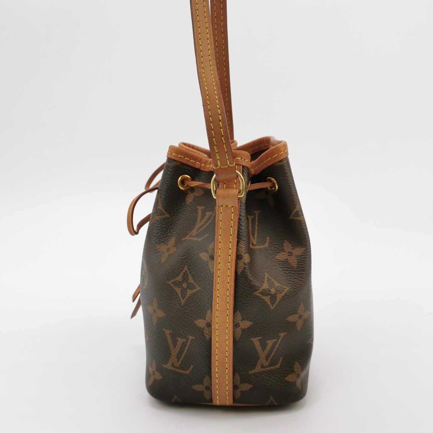 Louis Vuitton NOE Nano Monogram Drawstring Crossbody Shoulder Bag 250502781175450