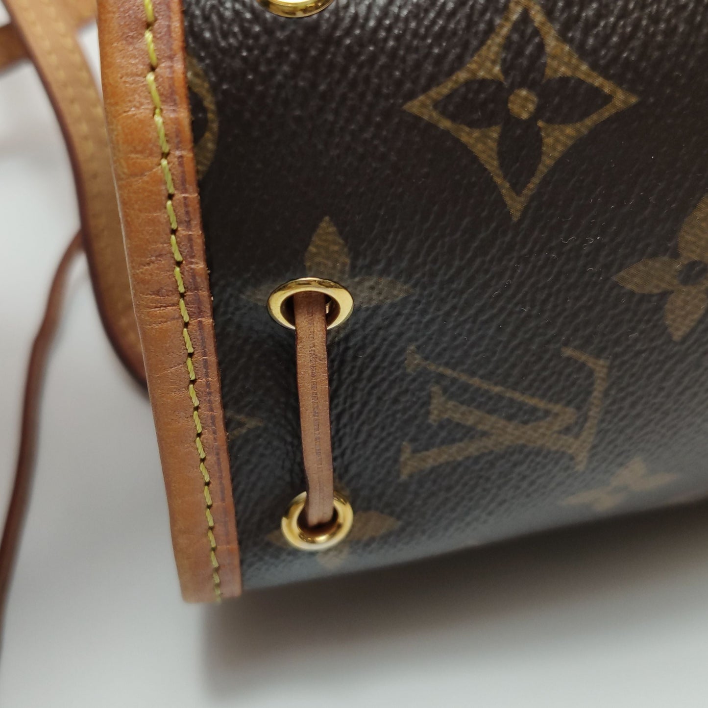 Louis Vuitton NOE Nano Monogram Drawstring Crossbody Shoulder Bag 250502781175450