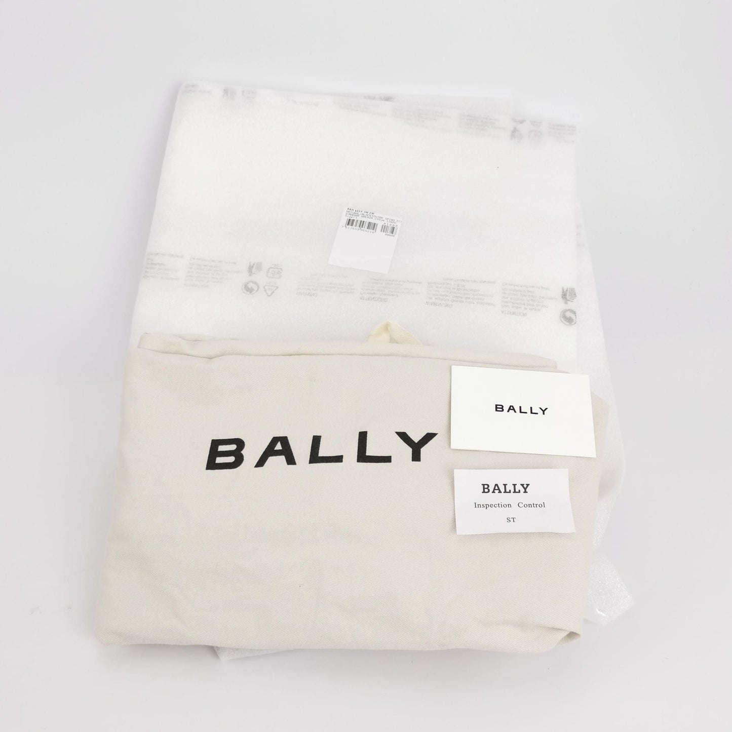 Preloved Bally Bar Leather Canvas Logo Tote Shoulder Bag 250501781173605
